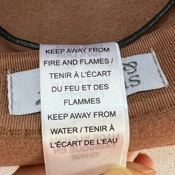 Summer & Rose Fedora Hat Women's One Size Brown 100% Wool Cord Tie - Picture 10 of 13